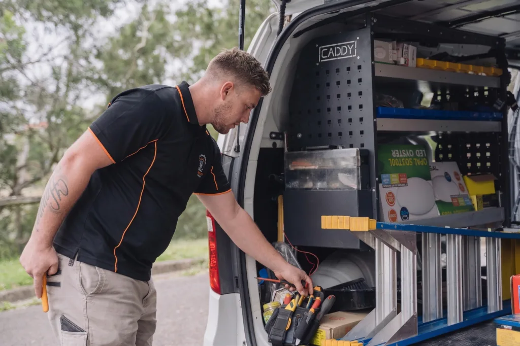 Licensed Canada Bay electrician working on a residential job